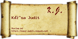 Kása Judit névjegykártya