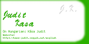 judit kasa business card