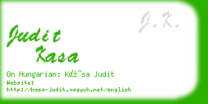 judit kasa business card